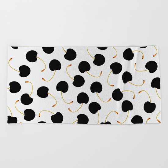 Cherries Beach Towel