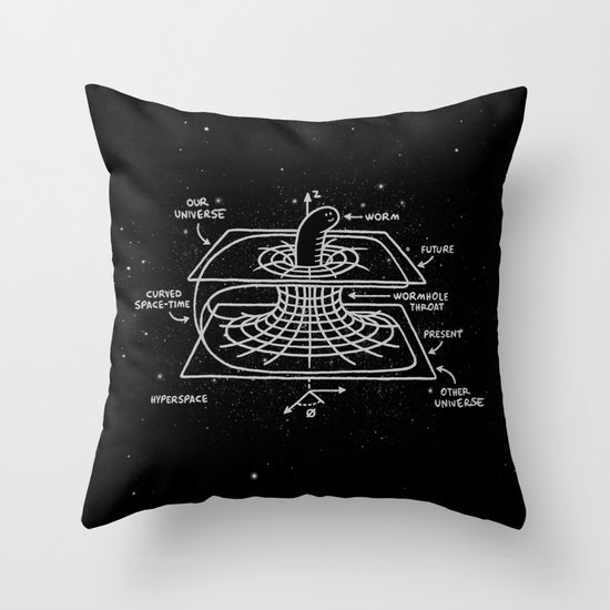 Cosmic Wormhole Throw Pillow