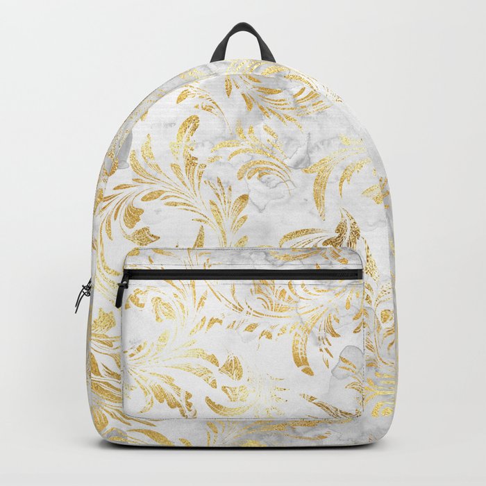 Elegant Gold swirls Backpack