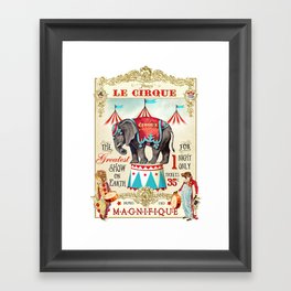 The Circus is in town Framed Art Print