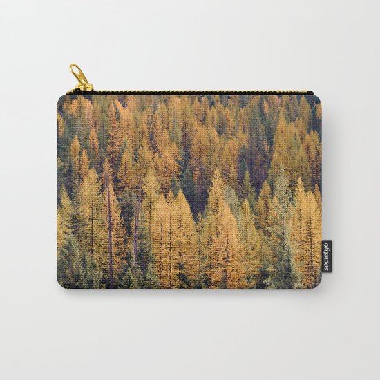 Autumn Tamarack Pine Trees Carry-All Pouch