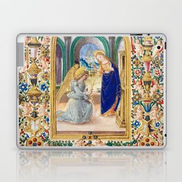 Italian,Sicilian art,holy Mary,Virgin Mary,maiolica Laptop Skin