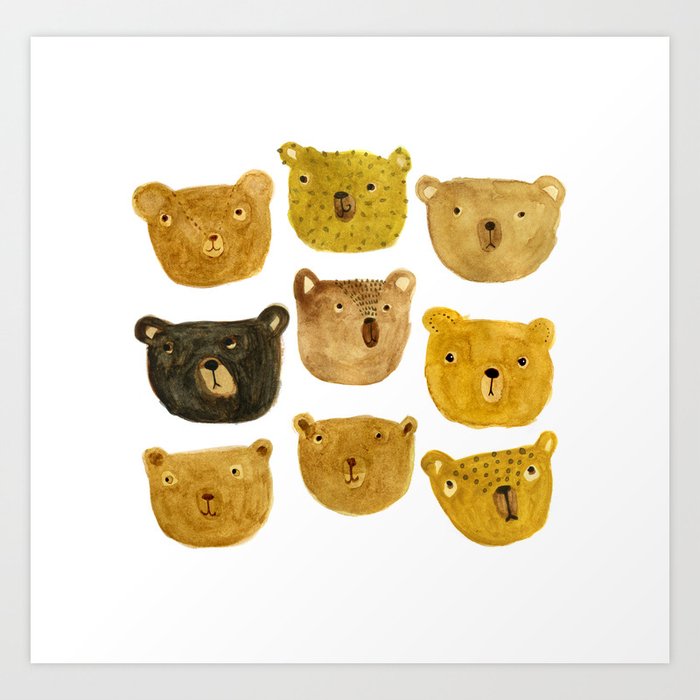 Bears Art Print