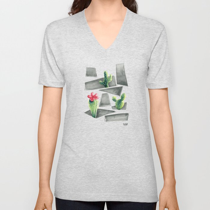 Geometric #2 V Neck T Shirt