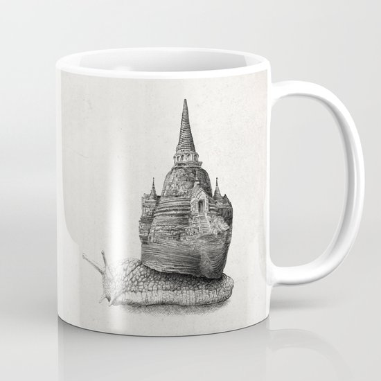 The Snail's Dream (monochrome option) Mug