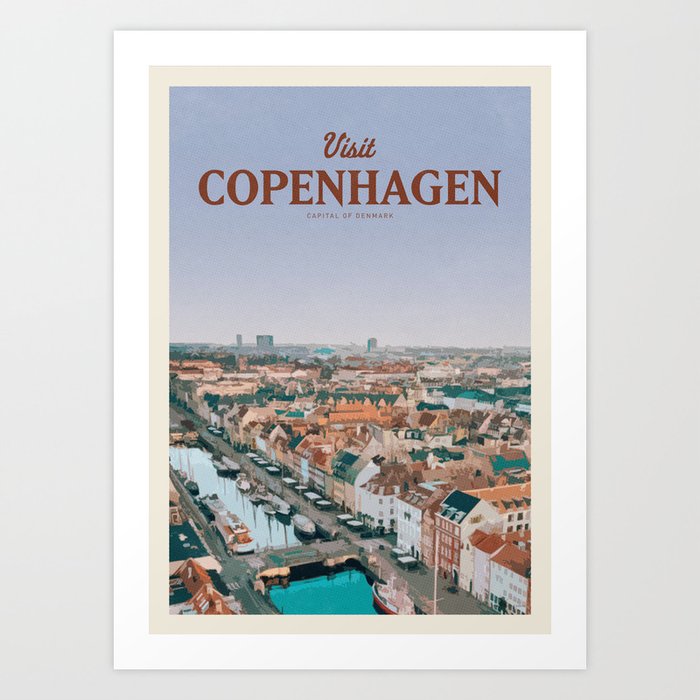Visit Copenhagen Art Print