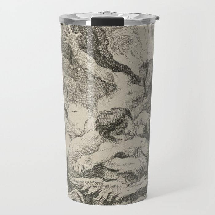 Leviathan the great serpent vintage etching Travel Mug