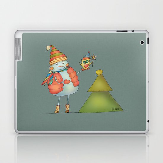 Friends keep warm - greyish Laptop & iPad Skin