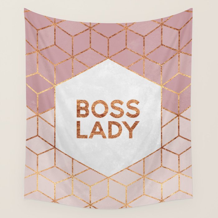 Boss Lady / 2 Wall Tapestry by Elisabeth Fredriksson Society6