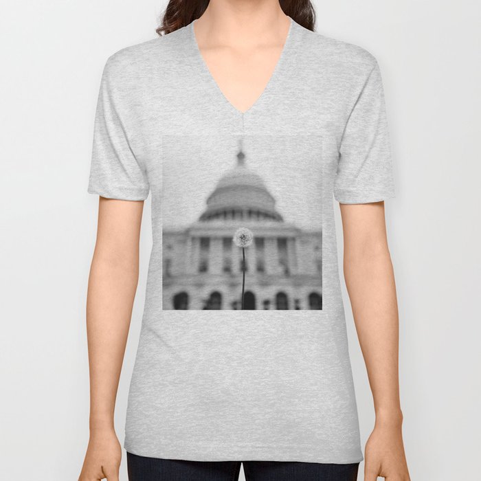 American Wishes V Neck T Shirt