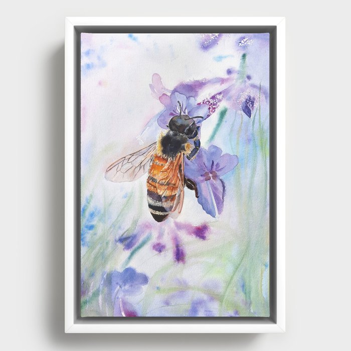 Bee Ukraine Strong Framed Canvas