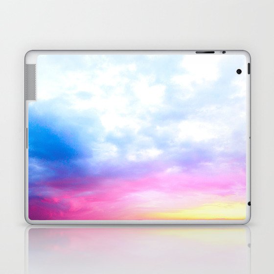 Sunset Blue And Pink Sky Laptop & iPad Skin