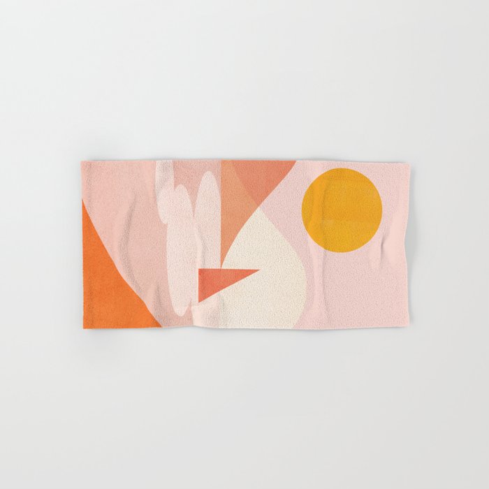 Abstraction_Lake_Sunset_Minimalism_001 Hand & Bath Towel