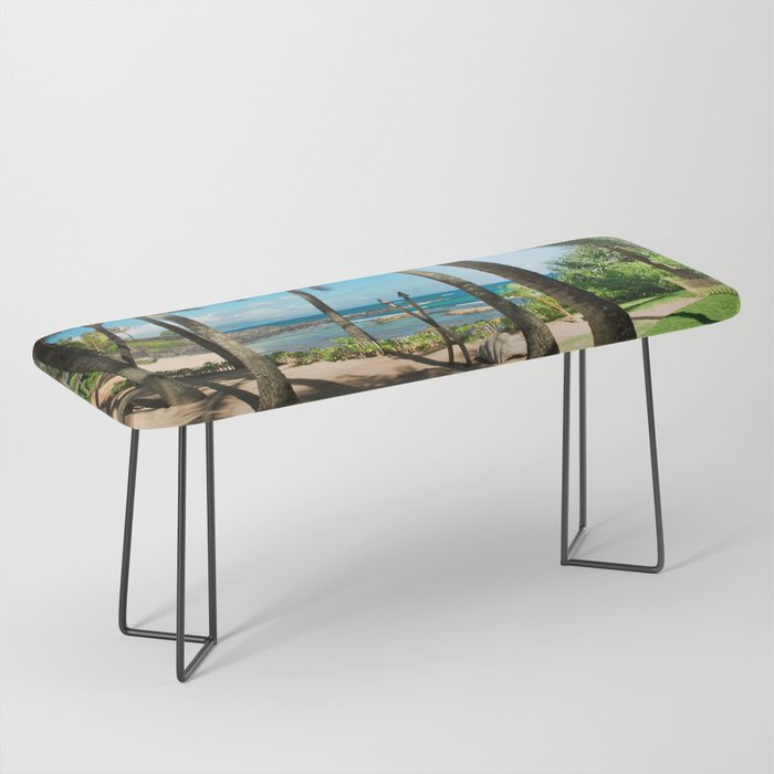Kuau Beach Paia Maui North Shore Hawaii Bench By Sharonmau Society6