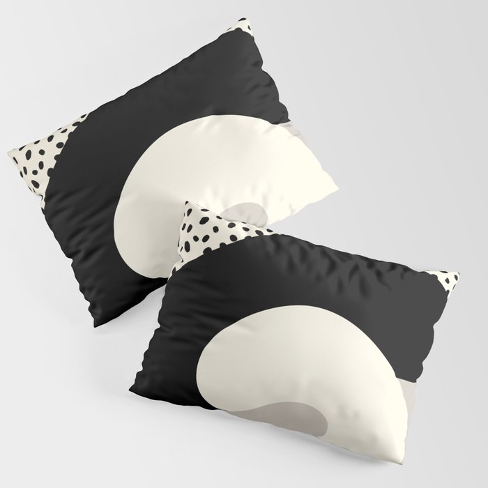 Love Black White Abstract Pillow Sham