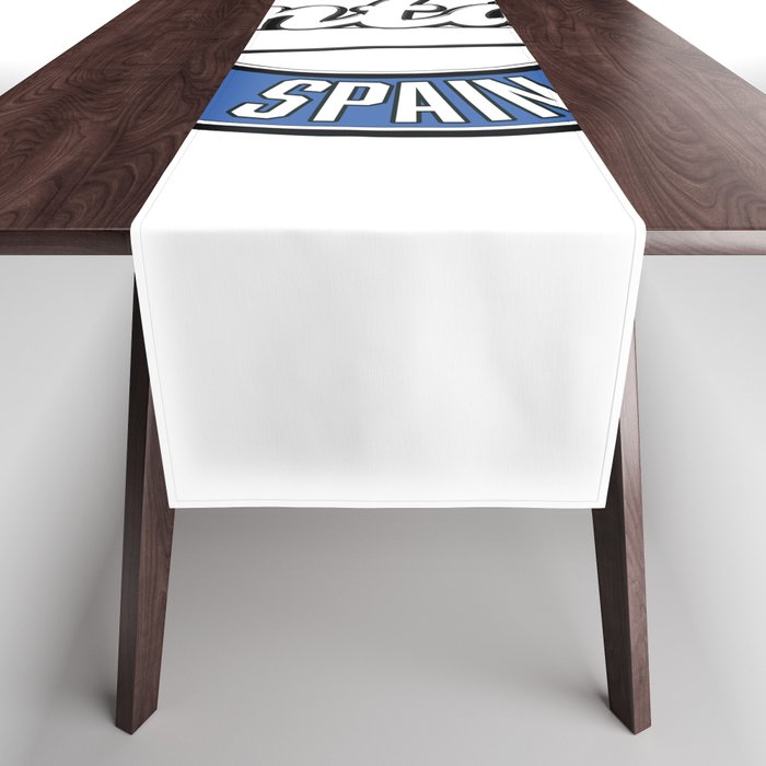Alicante spain vintage style logo. Table Runner