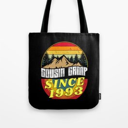 29th Birthday Saying Cousin Camp Sinc 1993 Funny Camp Quote Tote Bag | Daughters, Gifts, Sinc, Sisters, Vintage, Teen, Gifthup, Kids, Funny, Graphicdesign 