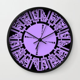 Lantment Configuration Lavender Wall Clock