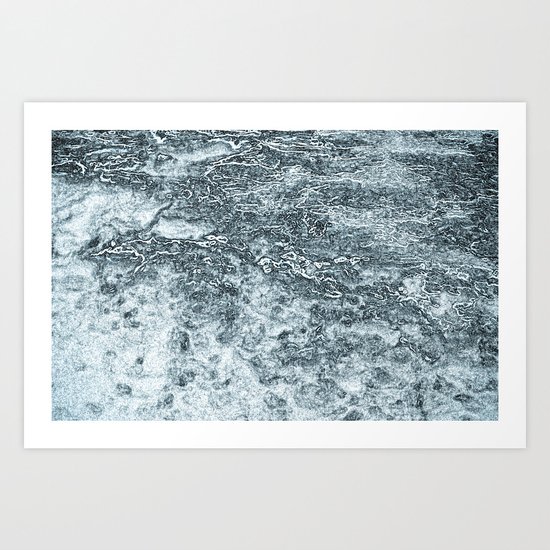 Blue Colour Matrix Art Print