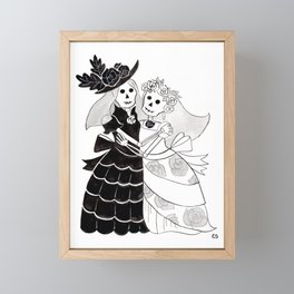 Catrina Couple Framed Mini Art Print