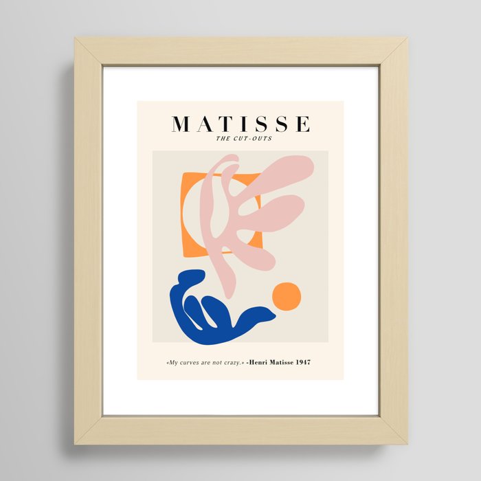 Exhibition poster Henri Matisse. Framed Art Print