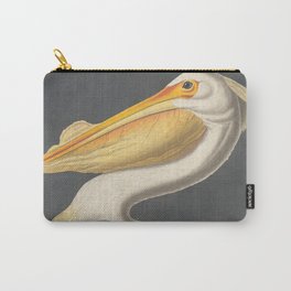 Vintage Illustration of a White Pelican (1863) Carry-All Pouch | Beachwildlife, Drawing, Tropicalbird, Whitepelican, Pelicanartwork, Whitepelicans, Tropicalbeachbird, Hugewhitepelican, Pelicans, Pelicanillustration 