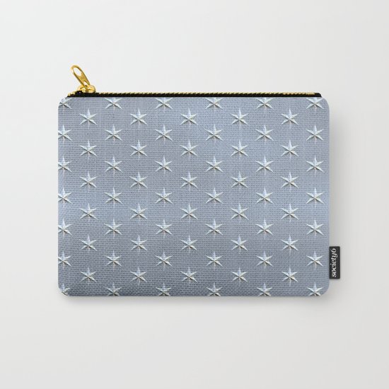 elegant silver star pattern Carry-All Pouch