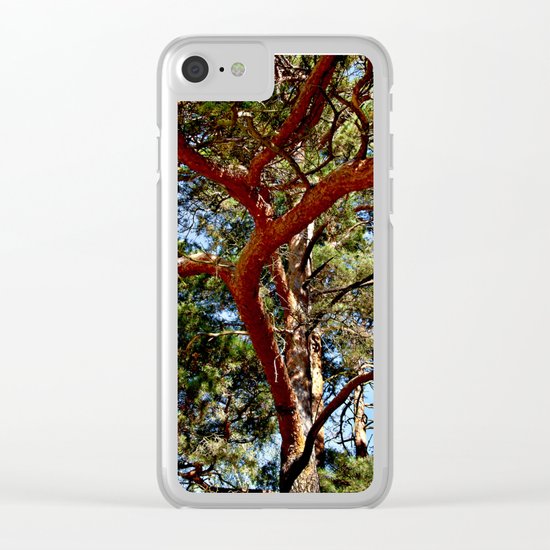 Autumnal lure of the forest Clear iPhone Case