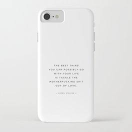 quoted — tackle — cheryl strayed iPhone Case