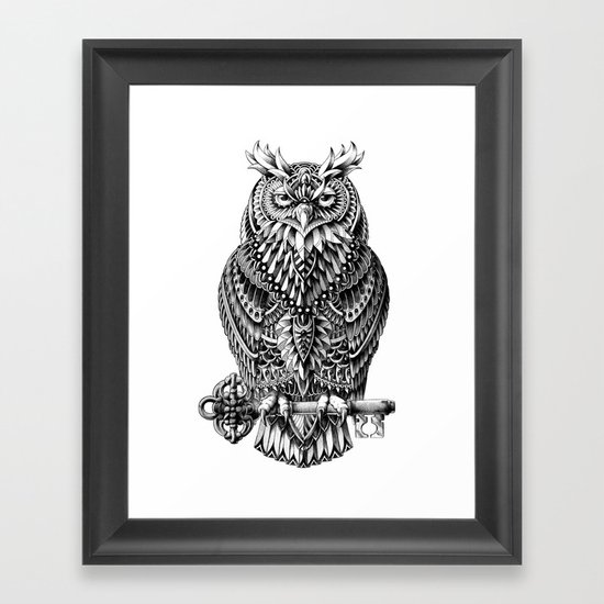 Great Horned Owl Framed Art Print