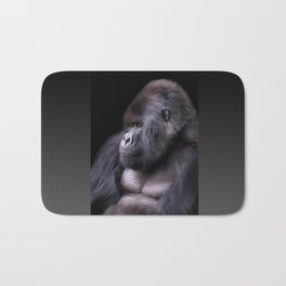Mountain Gorilla Bath Mat | Painting, Animal, Nature, Digital 