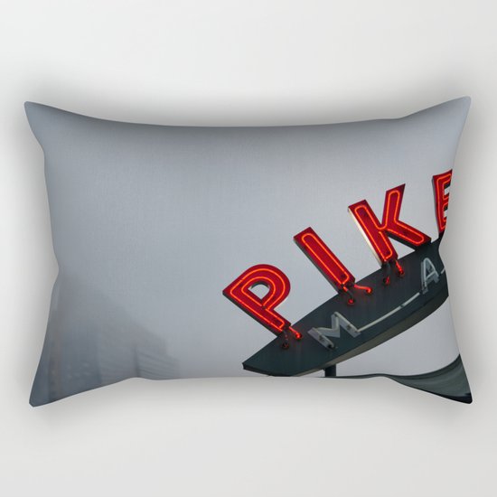 Pike Place Morning Rectangular Pillow