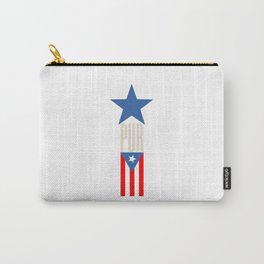 red white and blue Star PUR Flag Carry-All Pouch