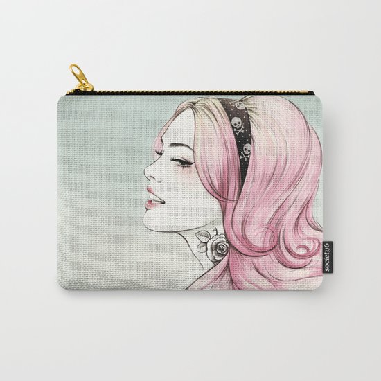 Pink Dye Carry-All Pouch