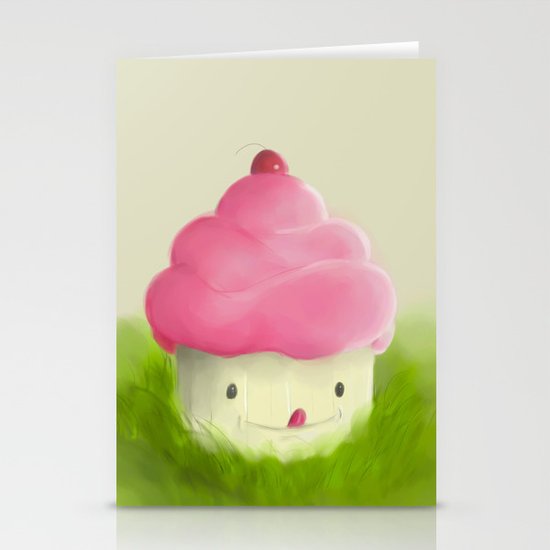 Go play with your cupcake Stationery Cards