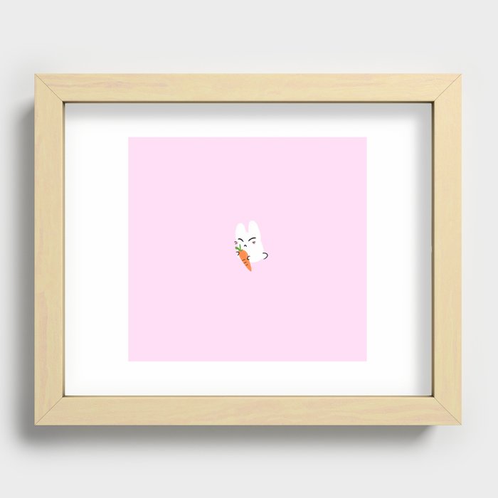 Maru Bunny Rabbit Recessed Framed Print