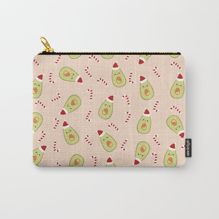 Avocado Christmas Carry-All Pouch