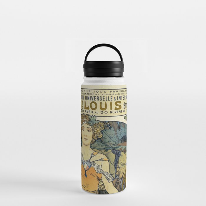 Exposition Universal And International St. Louis Paris Mucha  Water Bottle