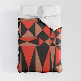 Abstraction_NEW_GEOMETRIC_TRIANGLE_MERRY_PATTERN_1130A Duvet Cover