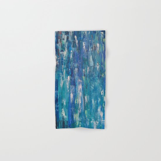 Abstract blue Hand & Bath Towel