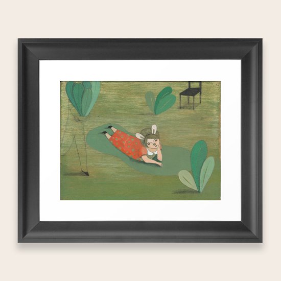 girl Framed Art Print