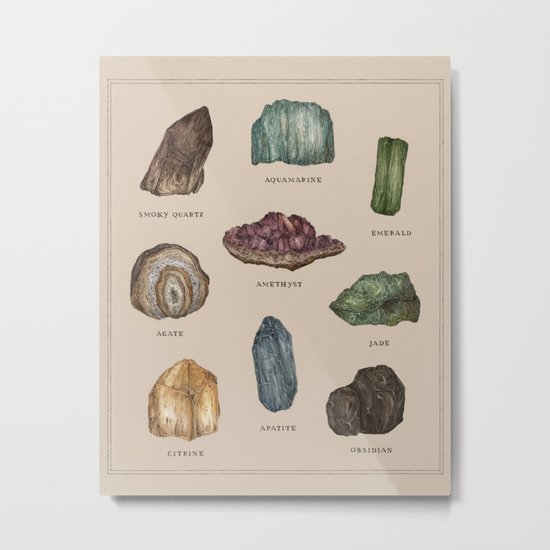 Gems and Minerals Metal Print