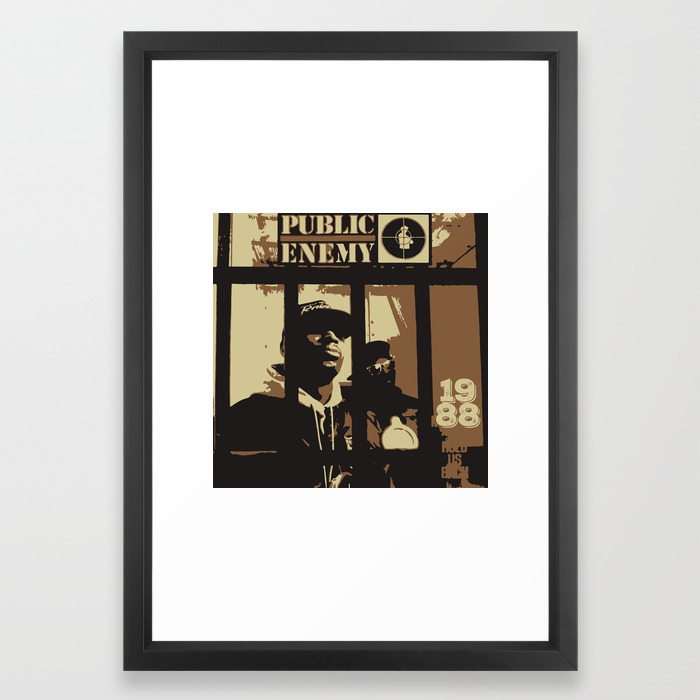 Public Enemy 1988 Framed Art Print By Moa1024 Society6