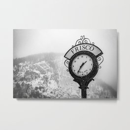 Frisco Colorado Town Clock Metal Print