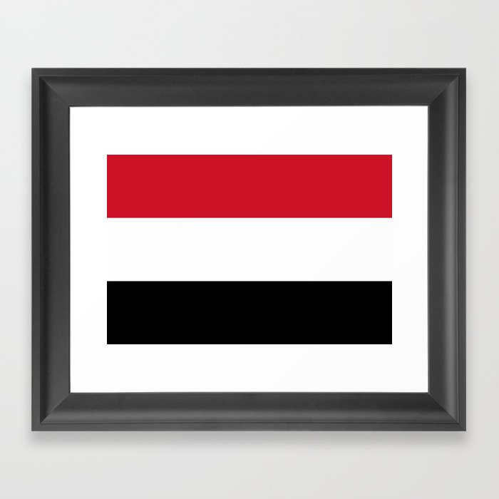 Yemen National Flag Gerahmter Kunstdruck