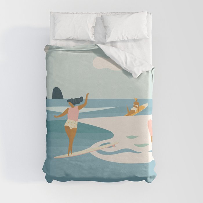 Wave Sisters Duvet Cover