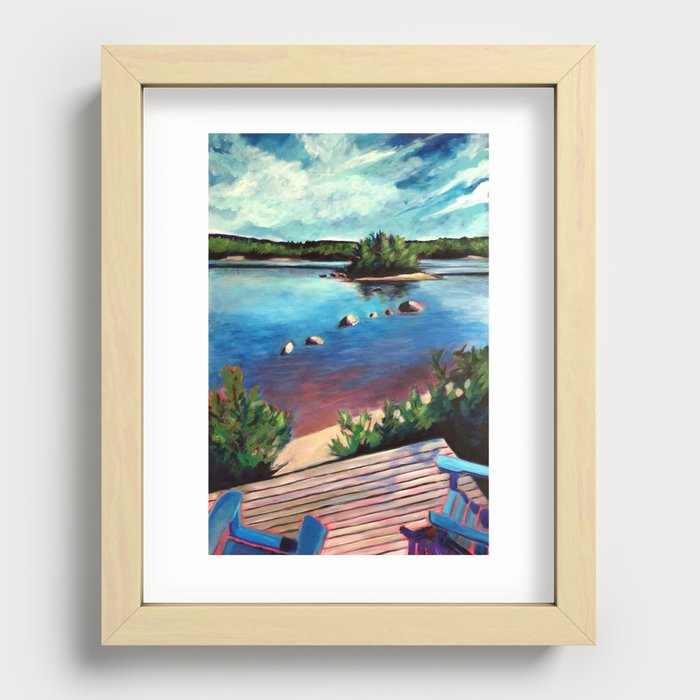 View from the Cottage Recessed Framed Print