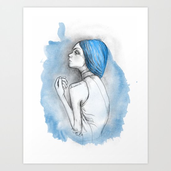 blue2 Art Print