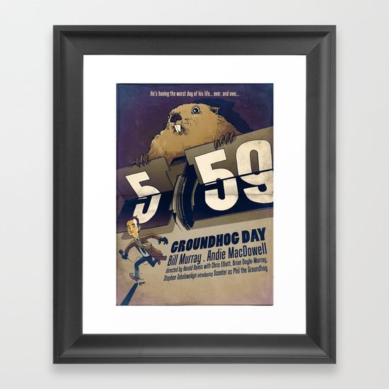 Groundhog Day Framed Art Print