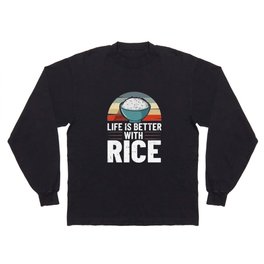 Rice Japanese Bowl Cooker Pot Maker Long Sleeve T-shirt
